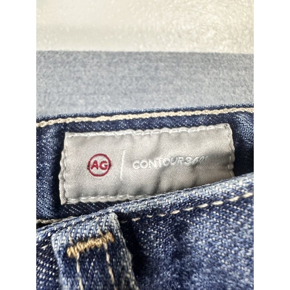 AG Alexxis High Rise Vintage Raw Hem Boot Cut Jeans Size 25 EUC Made In Japan - Picture 4 of 12